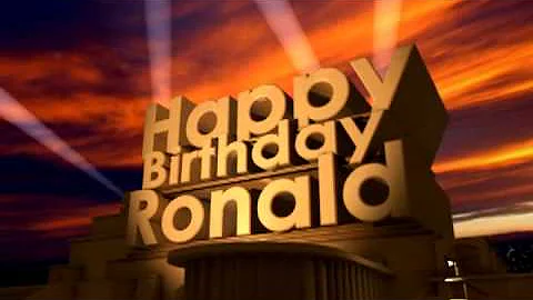 Happy Birthday Ronald