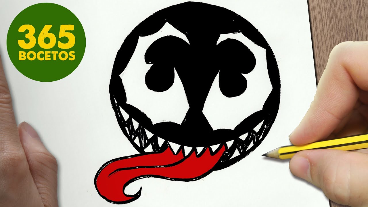 COMO DIBUJAR VENOM EMOTICONOS WHATSAPP KAWAII PASO A PASO - Dibujos kawaii  fáciles - thptnganamst.edu.vn