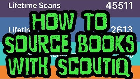 ScoutIQ BOOK Sourcing App Walk Through - How To Source Books For Amazon FBA