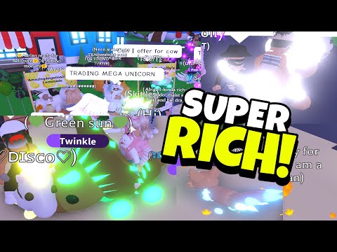 I Joined A SUPER RICH TRADING server in ADOPT ME! (ROBLOX) 