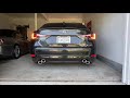 Lexus GS F stock exhaust cold start