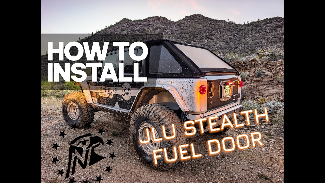 JLU Rear Corner Armor - Stealth Fuel Door (2018-2026 JLU) – Next
