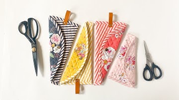 Crepe Case for Scissors | Scissor Case | Notions Pouch | How to attach Snap Fasteners