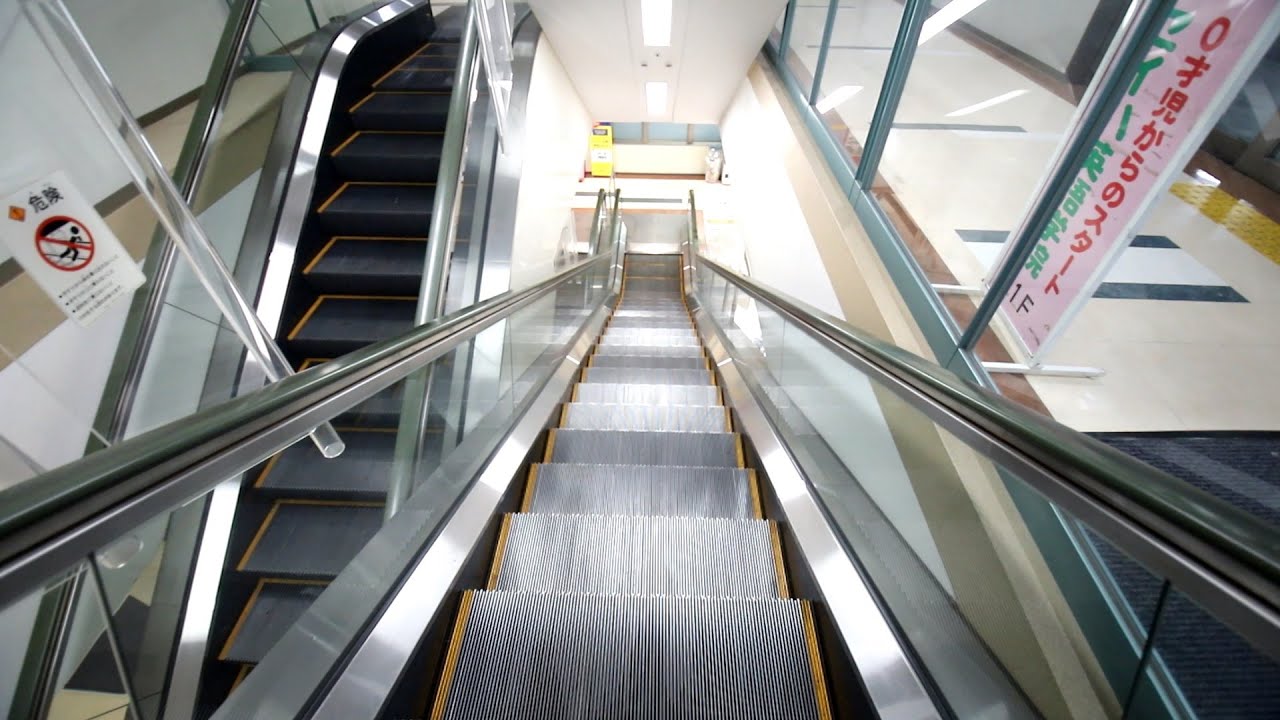【三菱製】ゆめタウン光の森　降りエスカレーター