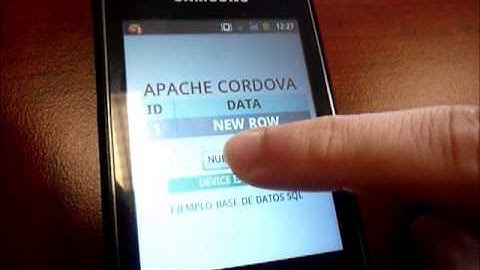 Almacenamiento de datos con SQLite en Apache Cordova