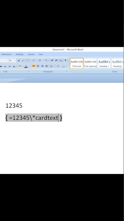 Use This Microsoft Word Trick To Convert Numbers Into Words! - YouTube
