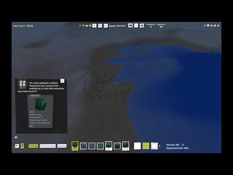 Collaborative evolution simulation in Pixling World