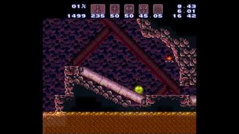 Post Crocomire Jump Room - getting to left door with Morph and Ice