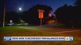 Road closes in Battle Creek as crews work to recover body