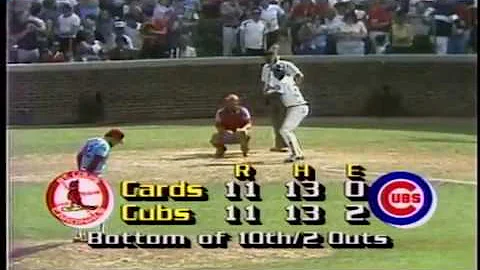 Harry Caray's call - Sandberg game vs Cardinals Ju...