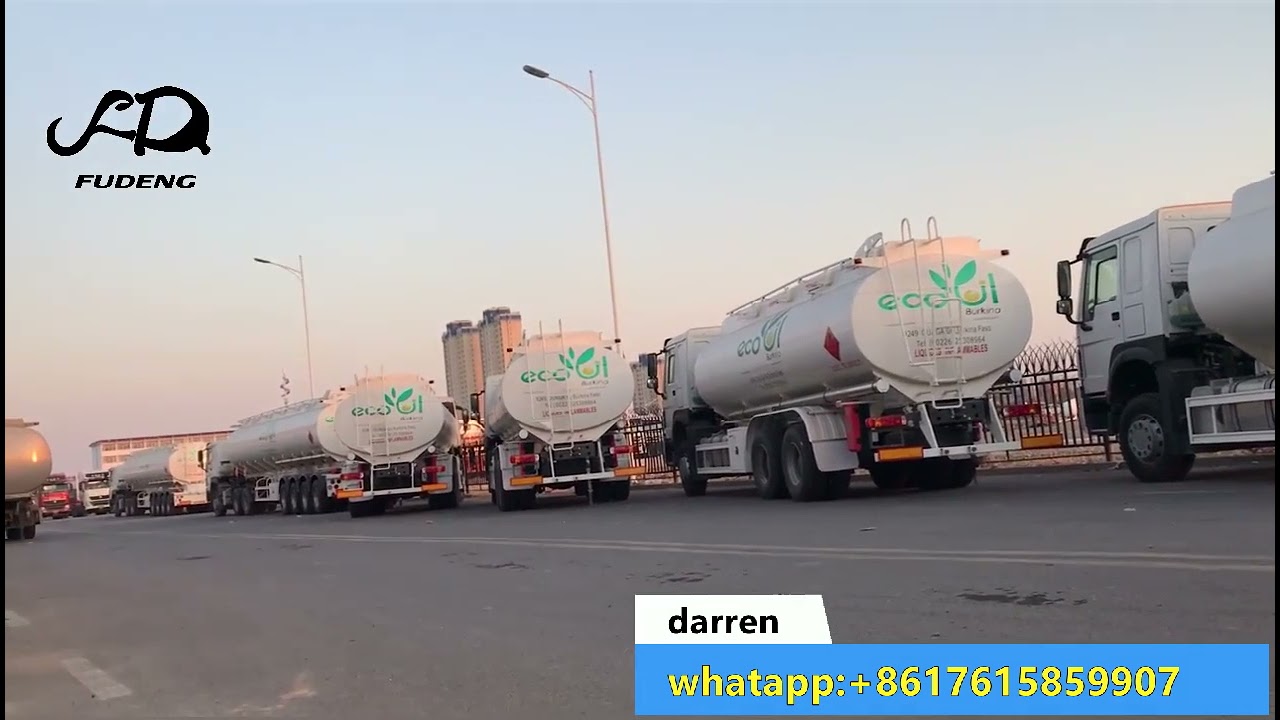 2 3 4 axles  Fuel oil petrol road transport tanker trailer 40000l 45000 liter for sale