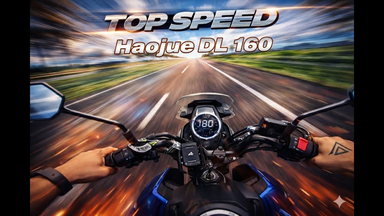 Eu levei a HAOJUE DL 160 ao TOP SPEED… Olha o que aconteceu!