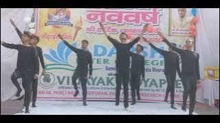 sans hai jab talak na rukege kadam song dance|| sharma family || stage performance || black