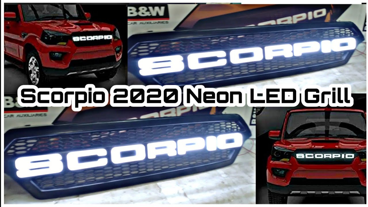 New Scorpio 2020 Neon LED Grill  || Car Accessories || Full Unboxing video coming soon