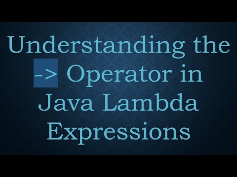 Understanding the -  Operator in Java Lambda Expressions