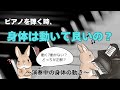 ピアノを弾く時、身体は動いて良いの？演奏中の身体の動きについて分かりやすく解説します♪