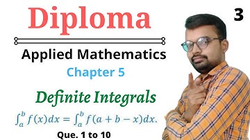 Diploma  math 2 | chapter 5 | Definite Integrals | type I Properties | diploma first year math |Lec3