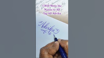 Advika #brushpen #signature #calligraphyforbeginners #calligraphyloverwithcalligraphypen