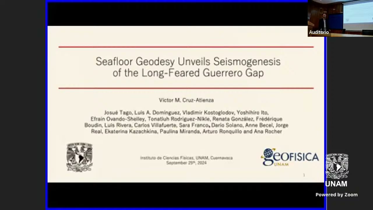 Coloquio ICF | Dr. Víctor M. Cruz-Atienza - Geofísica, UNAM - YouTube