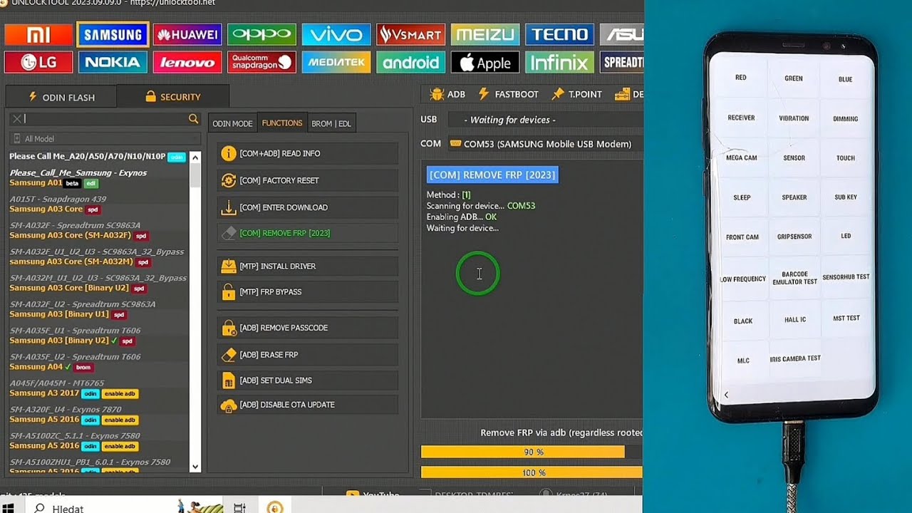 Samsung S8+ FRP Remove with Unlock Tool