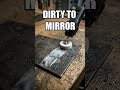 DIRTY METAL TO MIRROR FINISH 😳 #minisatisfying #microtools #diy #classicminiature