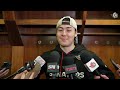 Leevi Meriläinen, Jordan Spence, Nick Cousins, Travis Green Postgame Media vs VAN