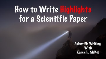 How to Write Highlights for a Scientific Paper