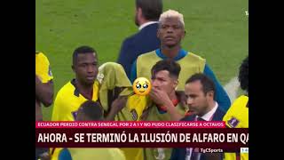 Moisés Caicedo Desconsolado por la eliminación de Ecuador