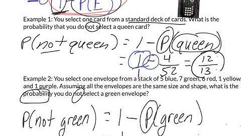 Section 11.6 Probability with OR and NOT; the ODDS