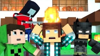 NOVA INTRO MINECRAFT CASA EM CHAMAS ( Minecraft Animation)