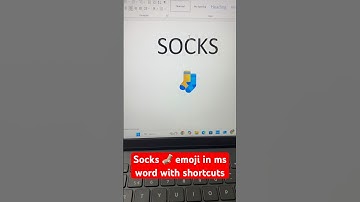 Insert socks 🧦 emoji in ms word #shorts #shortsvideo #youtubeshorts #viralshort #shortsfeed #reels