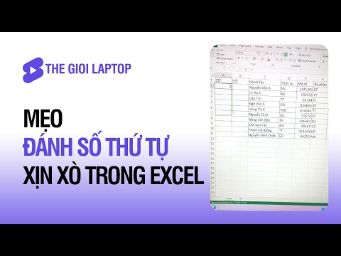 Hướng dẫn đánh số thứ tự trên Excel xịn xò!  | Thế Giới Laptop #Shorts mới 2023