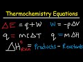 Thermochemistry Equations & Formulas - Lecture Review & Practice Problems