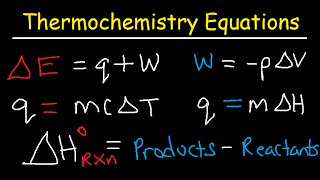 Thermochemistry Equations & Formulas  Lecture Review & Practice Problems