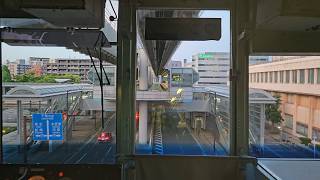 Rear View Ride on Chiba Urban Monorail | Between Stations