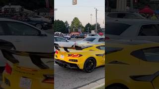 Corvette ZR1 REVS at the Woodward Dream Cruise Detroit Michigan #chevrolet #corvette #zr1 #detroit