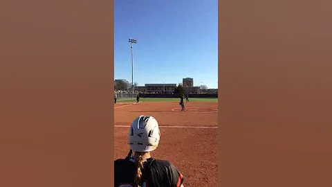 AUM softball player Amy Persinger crushes homerun