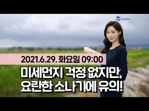 [웨더뉴스] 오늘의 미세먼지 예보 (6월 29일 09시 기준)