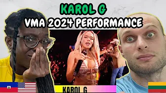 REACTION TO KAROL G - Live Performance at MTV VMAs 2024 | FIRST TIME WATCHING thumbnail