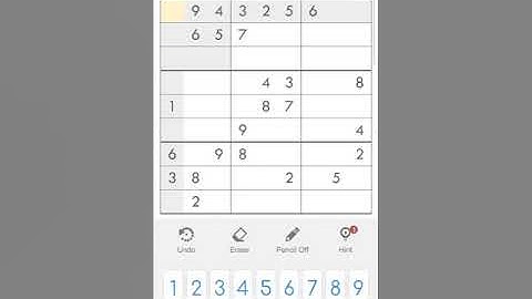 27 JUNE 2020 - SUDOKU DAILY CHALLENGE