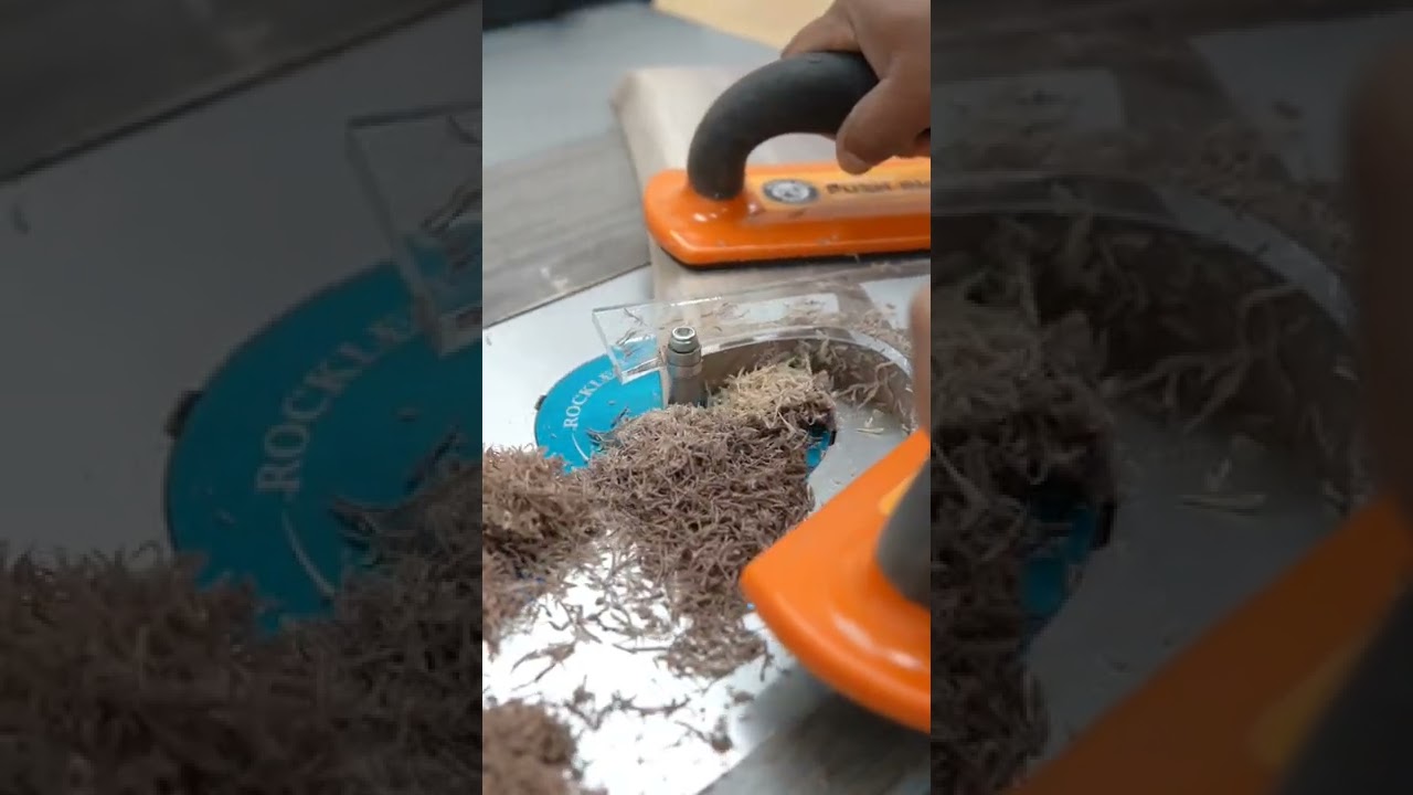 Using a acrylic template to make charcuterie board handles is a breeze.