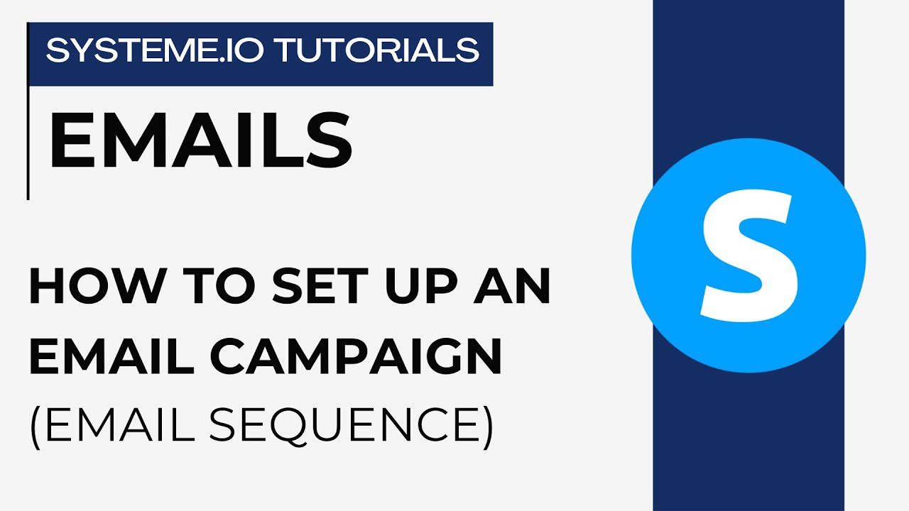 How to set up an email campaign | systeme.io