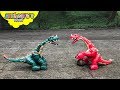 Dinosaur fight part 2  red vs green apatosaurus battle dinosaurs for kids toys