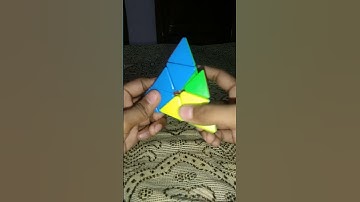 How to solve pyraminx in 1 second🤯🤫💯 #pyramix #cubing #viral #trending #shorts