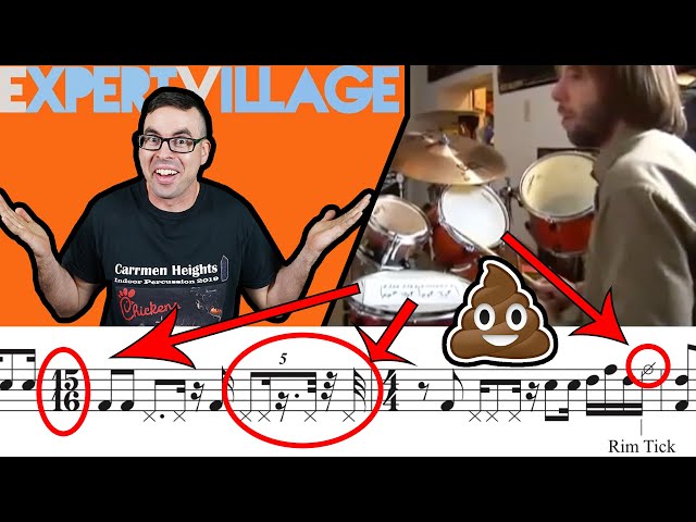 Analyzing the WORST Drum Solo Ever (Expert Village Drum Lesson) class=