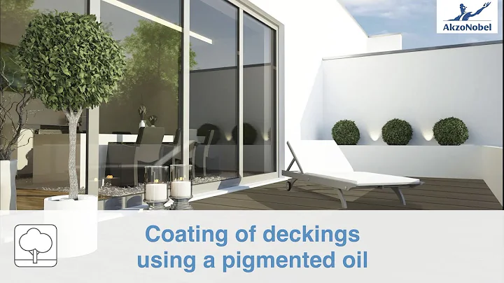 Coating of deckings using a pigmented oil