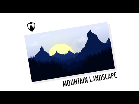 mountain-landscape-|-wallpaper-type-design