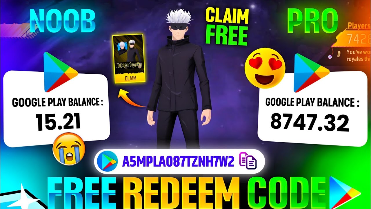 FREE REDEEM CODE (GOJO BUNDLE) | FREE REDEEM CODE APP | GOOGLE PLAY REDEEM CODE APP | REDEEM CODES