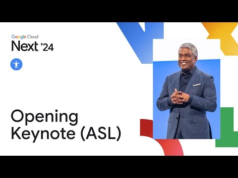Google Cloud Next 24 Opening Keynote American Sign Language 