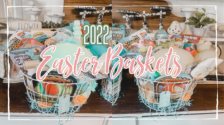 WHAT'S IN MY KIDS EASTER BASKETS 2022! | EASTER BASKET IDEAS FOR 2 AND 5 YEAR OLDS!